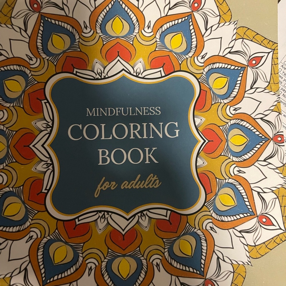 Mindfulness Coloring Book for Adults - Multicolor